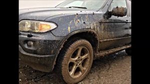 BMW X5 E53 OFFROAD Test with R18 winter tyres