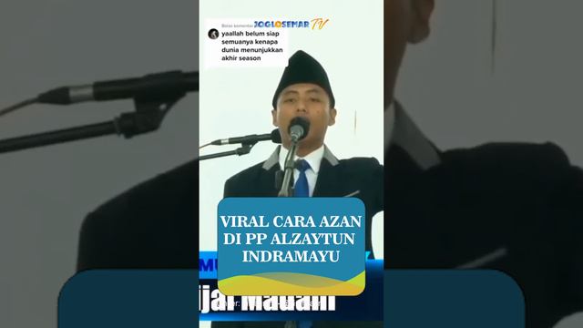 Viral Cara Azan Salat Jumat di Pondok Pesantren Al Zaytun Indramayu