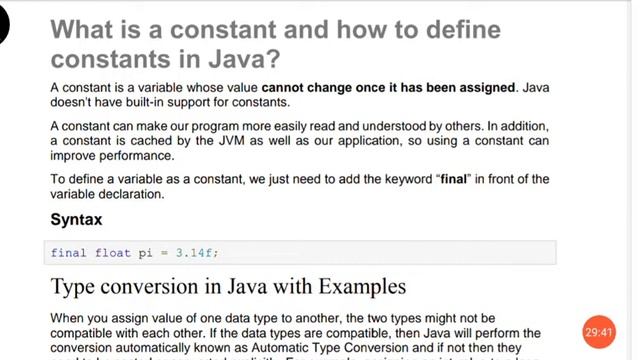 Java Data Types, Identifiers and Literals, Local , Instance, Static Variable