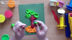 Дерево. Урок лепки из соленого теста для детей.