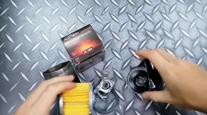 Масляный фильтр Fortech FO-009 (под микроскопом)