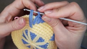 Мастер-класс вязания прихватки крючком