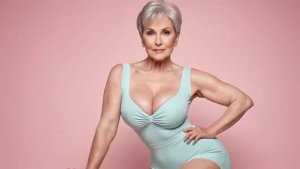 Eternal Chic: The Pinup Style Renaissance for Every Age💍Natural old Woman Over 60 #over70 #over60