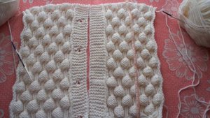 Детский кардиган - пальто МАЛИНКИ - 1 часть. Для девочек спицами на 1,5 - 2 года.