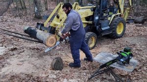 Stihl ms361 vs Greenworks 82v 82CS34 chainsaw. A comparison of gas vs battery electric