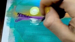 Любовь-Учебное пособие по рисованию акрилом с двойной экспозицией - Простая клейкая лента!