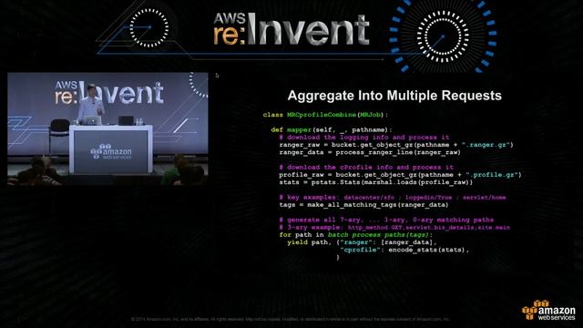 AWS re:Invent 2014 | (BDT402) Performance Profiling: Analyze Web Requests @ Scale - EMR and Storm смотреть онлайн