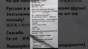 Китайский язык для Всех(10)-русско-китайский разговорник из фуюани