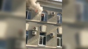 Кондиционер взорвался на здании администрации