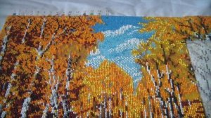 "Золотая осень" от "Вышиваем бисером". Отчет №2. "Golden autumn". Beadwork.