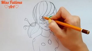 Miraculous LadyBug || How to draw Miraculous LadyBug || Как Нарисовать Леди Баг