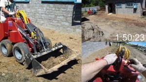 Мини-погрузчик Helffer MSV 111 | Обустройство садовой тропы и перемещение груза