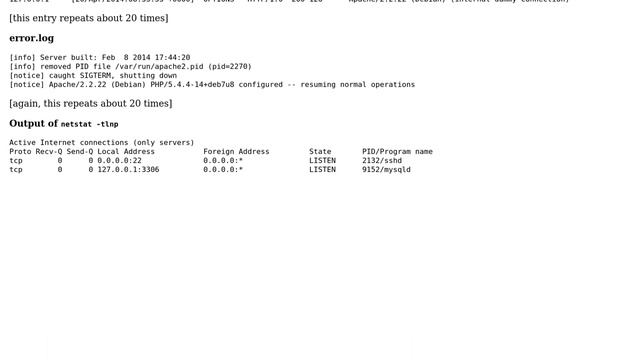 Raspberry Pi: Cannot Connect to Apache Server, No Errors Generated (2 Solutions!!)