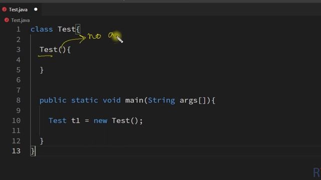 Java-60- Default Constructor in Java || Java Programming