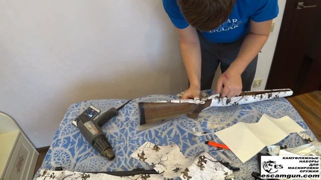 Инструкция о оклейке камуфляжной пленкой, на примере карабина орсис 120 смотреть онлайн