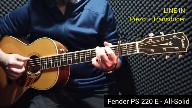 Abide With Me - Fender PS 220 E - Acoustic Guitar - All-Solid + Shubb Fine Tune Capo смотреть онлайн