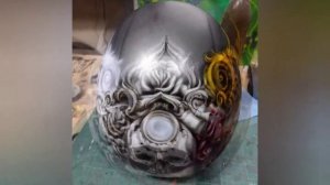 Аэрография,фрихэнд, роспись шлема.Часть 1.Мастерская Lykov Air.