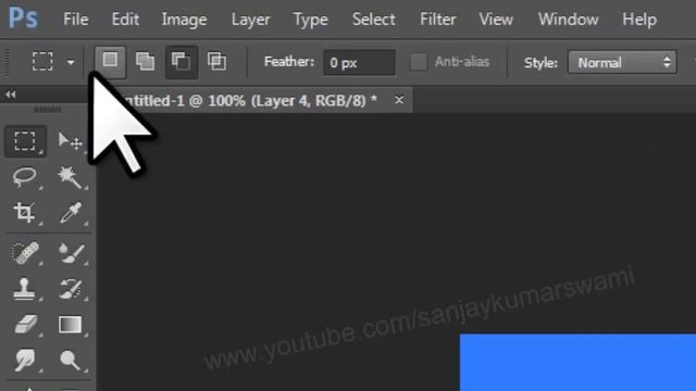 #03 Basic Photoshop Layers Intro and Marquee tool смотреть онлайн