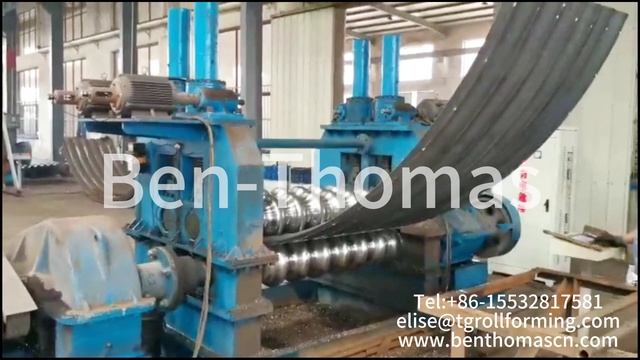 Автоматическая линия изготовления металлических гофрированных конструкций -кульверт смотреть онлайн