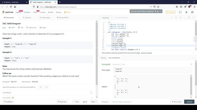 Check if Strings are Anagrams (Code with Me Review) смотреть онлайн