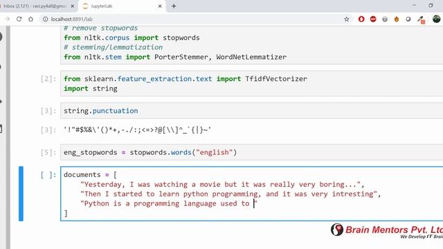Natural Language Processing (NLP) Using Python Tutorial | Data Science Tutorial | Brain Mentors