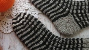 325 Носки женские из рассказовской шерсти на размер 38_Три пары носочков_Ошибки при монтаже видео.