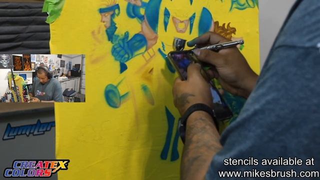 Airbrushing X-Men T-Shirt смотреть онлайн