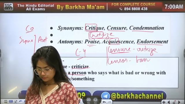 The Hindu Vocabulary Analysis | 31 Oct 2023 l SSC, BANK and Defence Exams | Vocab by Barkha Agrawal