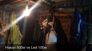 Светодиод китайский Led 100 w сравнение с ксенон и накал