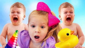 Сrying baby dolls, Are you sleeping song nursery rhymes Songs for kids by learn colors with