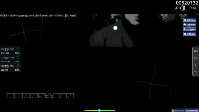 osu! Rammstein - Du Hast смотреть онлайн