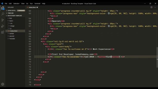 How to create responsive Resume & cv  by html and Bootstrap. | Bootstrap Tutorial