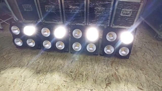 Блайндер (блиндер) 4*100w COB (холодный + тёплый белый)