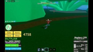 Как получить ГРАВИТИ КЕЙН в Blox fruits!