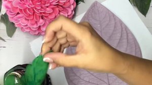 Тонировка листьев  из фоамирана