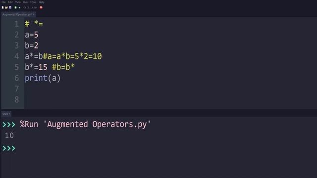 E# 8 | Augmented Assignment Operators in Python