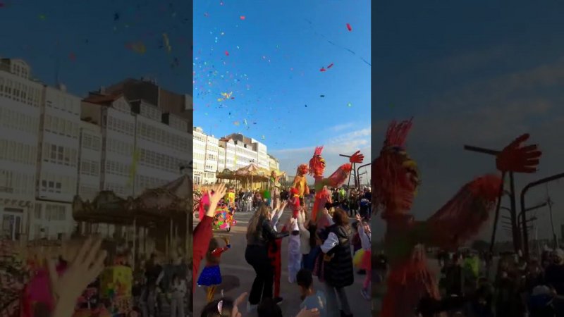 Испанский февральский карнавал  #испания #acoruna #entroido #xuntadegalicia #carnaval