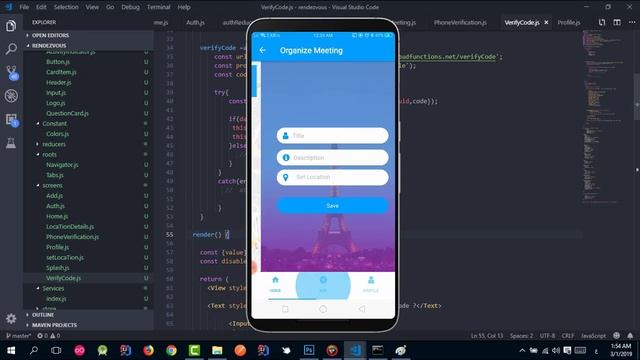 react native - Rendezvous app using expo смотреть онлайн