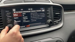 Доступ к меню входа в инженерное меню ШГУ KIA Sorento Prime