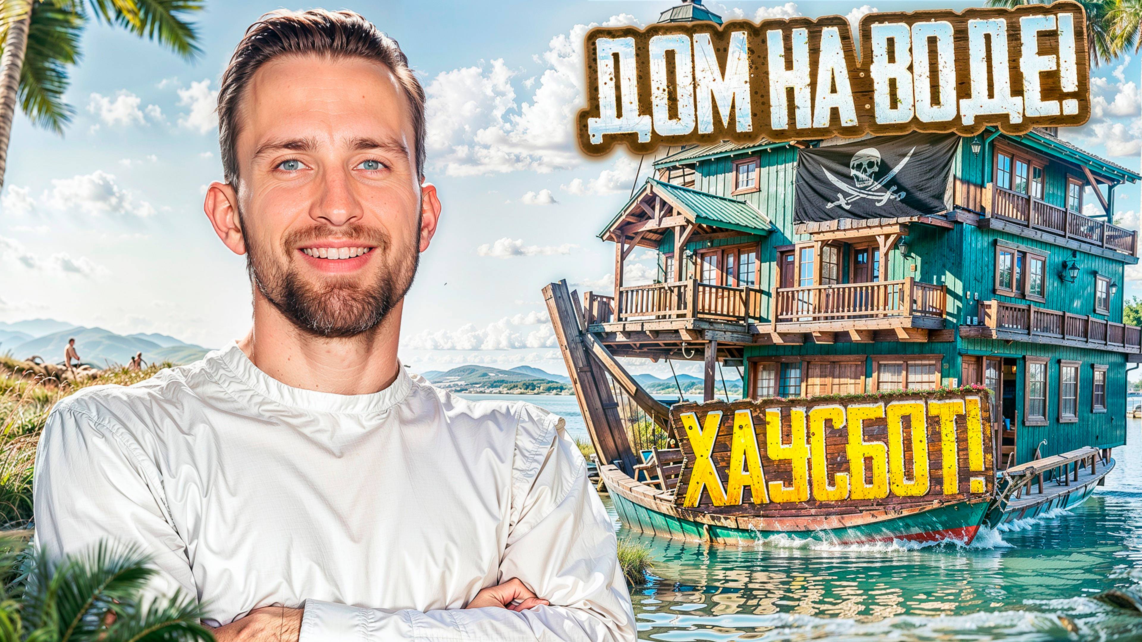 🌊🏡 ХАУСБОТ МЕЧТЫ: УНИКАЛЬНЫЙ ДОМ НА ВОДЕ!