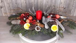 Новогодняя композиция на стол