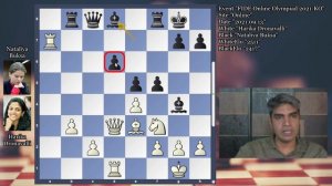 FIDE Online Olympiad: Harika Dronavalli vs Nataliya Buksa: 2021