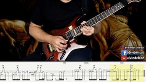 SKID ROW | IN A DARKENED ROOM GUITAR SOLOS with TABS and  BACKING TRACKS | ALVIN DE LEON (2019)