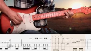 Wanted Dead or Alive - Bon Jovi (Табулатура) Guitar Tutorial TABS