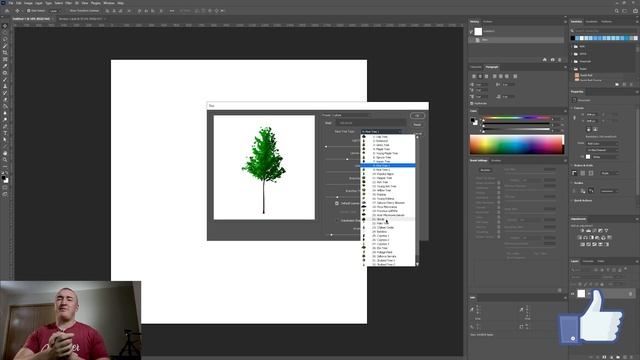 How To Make a Tree Brush In Photoshop TUTORIAL