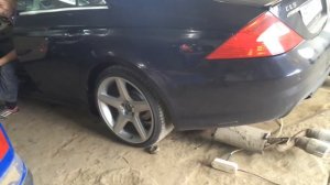 Выхлоп CLS 500 AMG эксперименты с выхлопом.