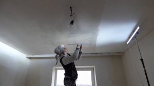 21 день. Шпатлёвка потолков 2 слой.