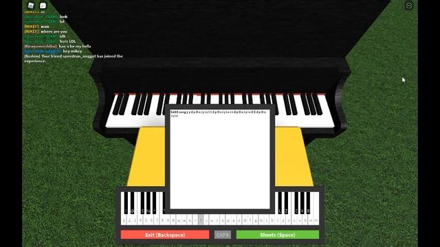 roblox piano sans song смотреть онлайн