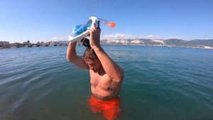Тест. Полнолицевая маска для снорклинга EASYBREATH из decathlon