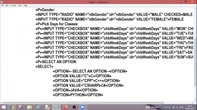 HTML Tutorials | Creating ComboBox or DropdownList | Select tag & Option tag | Forms in HTML |Part-